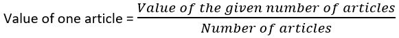 Class 7 Unitary Method