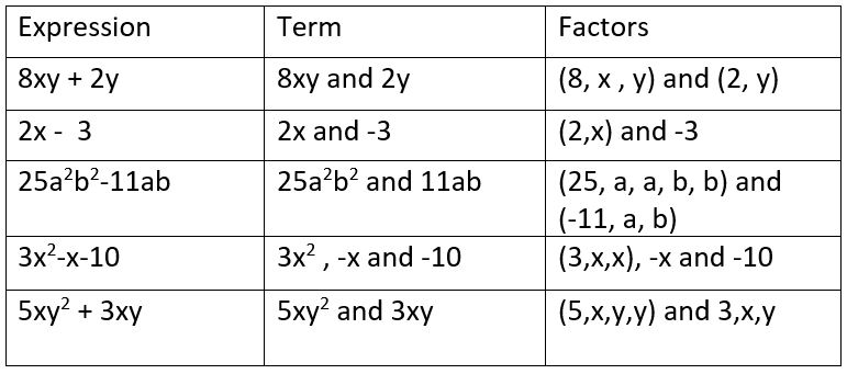 Class 8 Factorisation